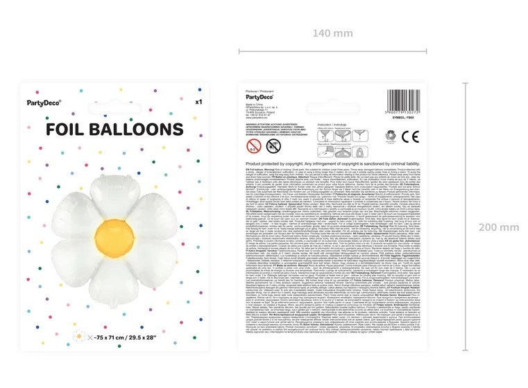Balon foliowy Stokrotka 97x103cm FB65 PartyDeco